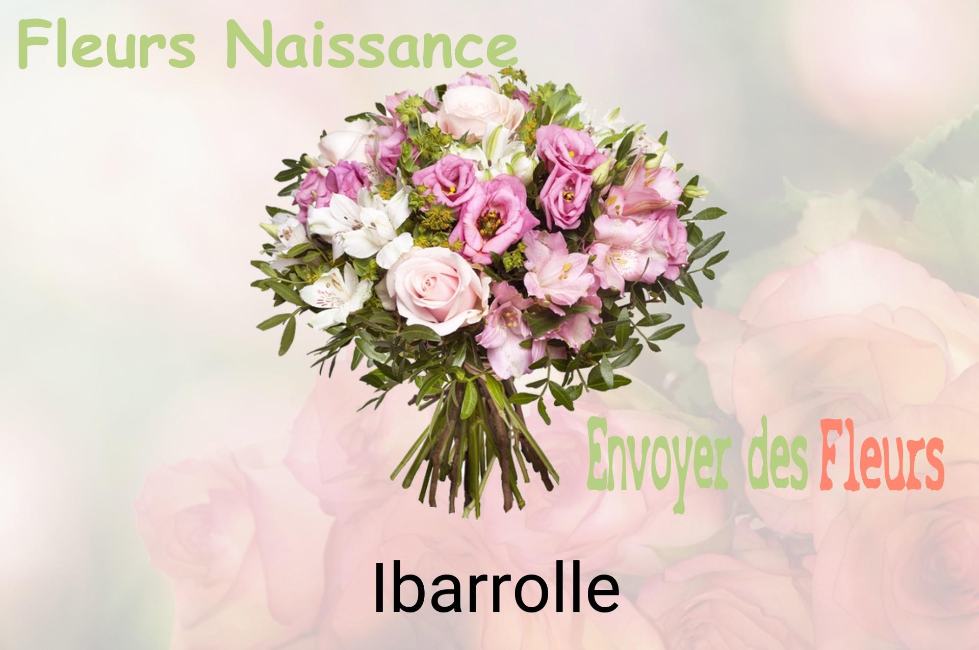 Bouquet de fleurs de naissance livré à Ibarrolle